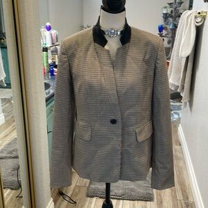 Nordstrom signature, herringbone jacket, size, medium wool and polyester